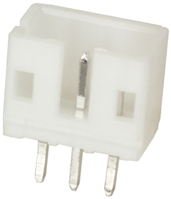 JST PH Series Straight Through Hole PCB Header, 3 Contact(s), 2mm Pitch, 1 Row(s)