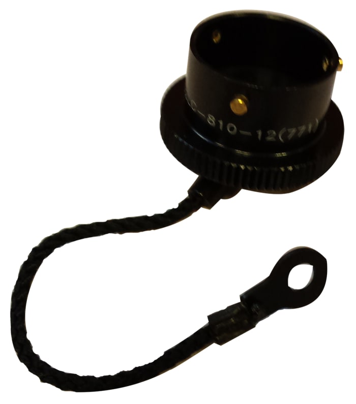 Amphenol Limited 62GB MIL-DTL-26482 Socket Dust Cap, Shell Size 16, with Zinc Cobalt Finish, Aluminium