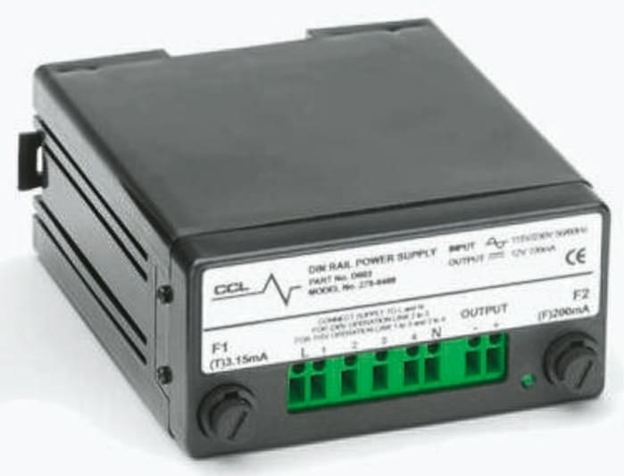 Computronic Linear DIN Rail Panel Mount Power Supply ac Input dc Output, 1A Output, 24W