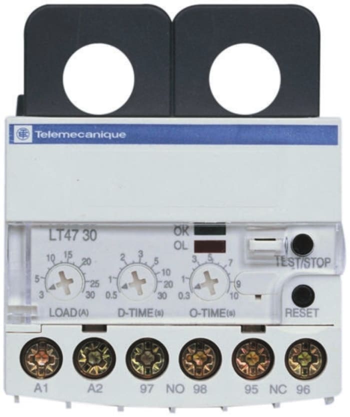 Schneider Electric Overload Relay NO/NC, 5 → 60 A F.L.C, 60 A Contact Rating, 55 W