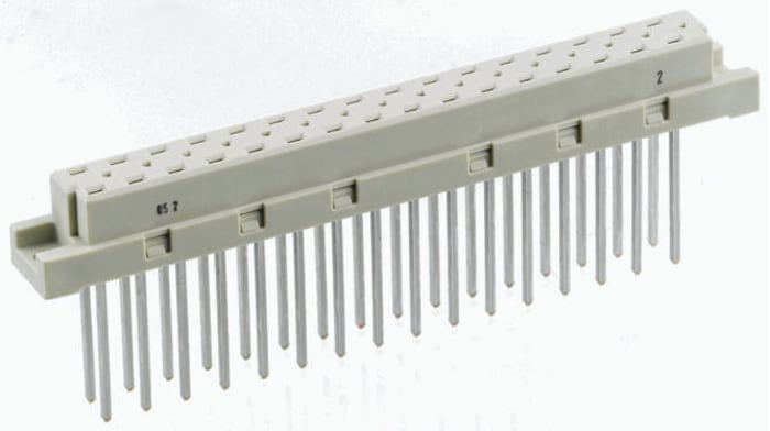 RS PRO 32 Way, Type D Class C2, Right Angle DIN 41612 Connector, Plug