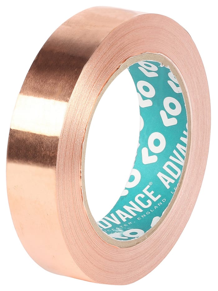 Advance Tapes AT528 Conductive Metallic Tape, 19mm x 33m