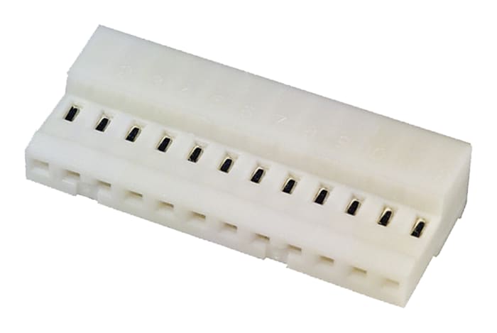TE Connectivity 12-Way IDC Connector Socket for Cable Mount, 1-Row