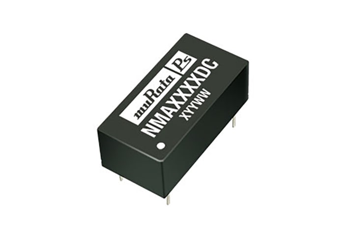 Murata Power Solutions NMA DC-DC Converter, ±12V dc/ ±42mA Output, 4.5 → 5.5 V dc Input, 1W, Through Hole, +85°C