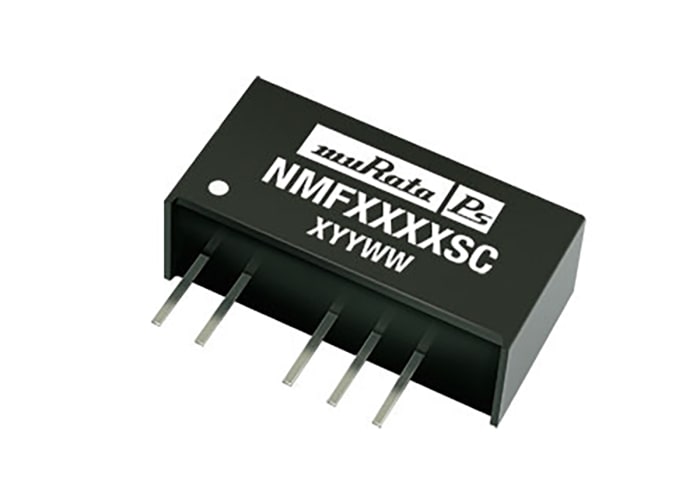 Convertisseur DC-DC Murata Power Solutions NMF, Montage traversant, 0.5W, 1 sortie, 5V c.c., 100mA