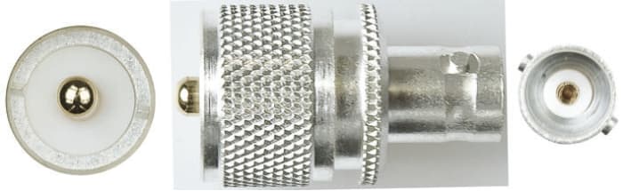 RS PRO Straight RF Adapter UHF Plug to BNC Socket