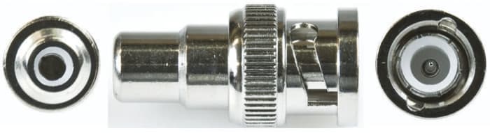 RS PRO Straight 50Ω RF Adapter BNC Plug to Phono Socket