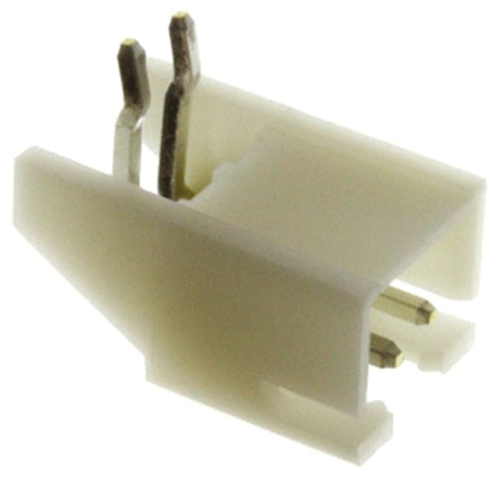 JST XH Series Right Angle Through Hole PCB Header, 2 Contact(s), 2.5mm Pitch, 1 Row(s)