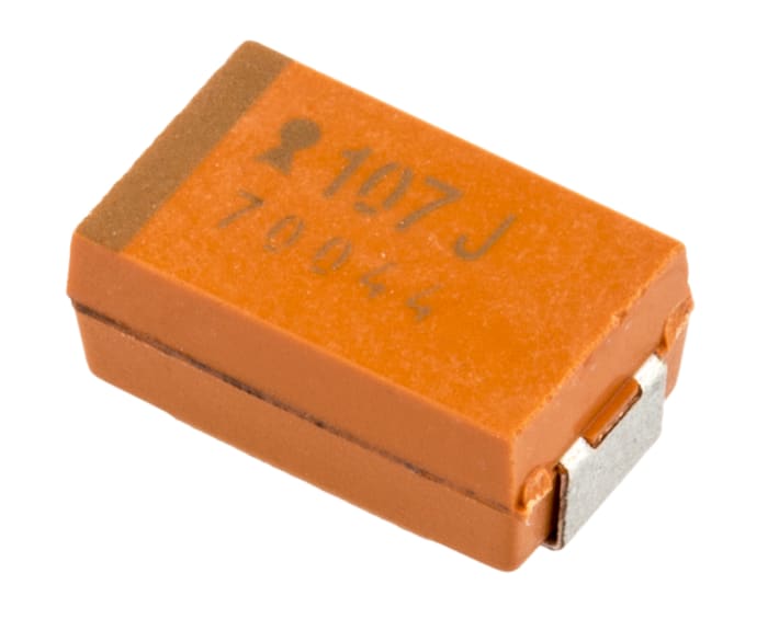 KYOCERA AVX 100μF Niobium Capacitor 6.3V dc ±20%, Surface Mount 7.3mm, NOJ