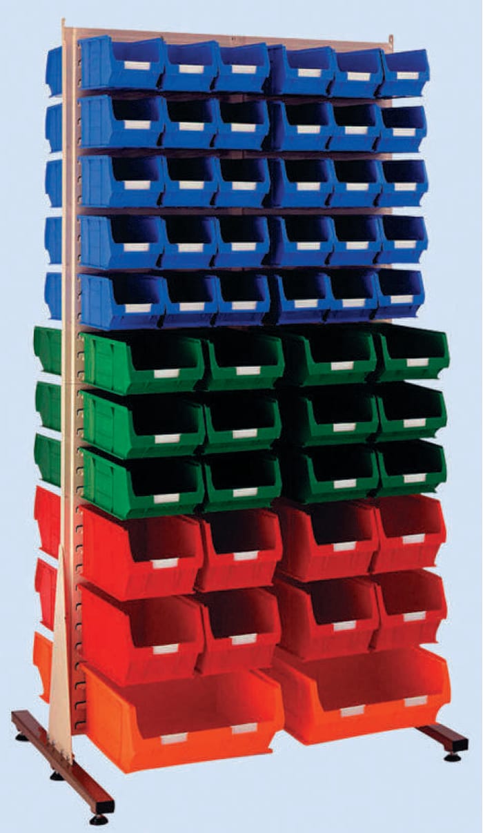 RS PRO PP Louvred Panel Storage Unit, 760mm x 1000mm x 2000mm