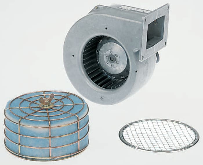 ebm-papst Galvanised Steel Finger Guard for 108mm Fans, 118mm Hole Spacing