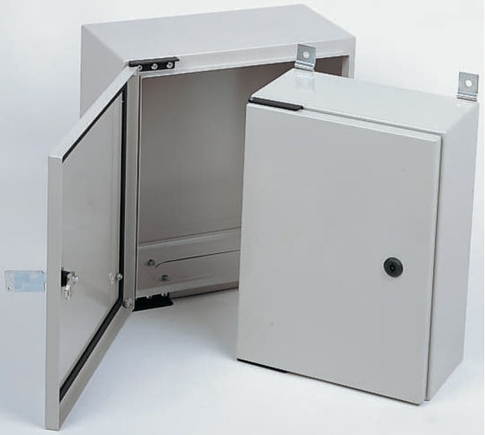 RS PRO Steel Wall Box, IP65, 300 mm x 200 mm x 150mm