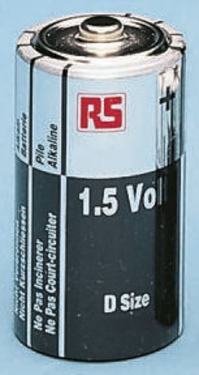 RS PRO 1.5V Alkaline D Battery