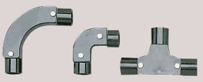 Schneider Electric T Piece, Cable Conduit Fitting, 25mm Nominal Size, PVC, Black