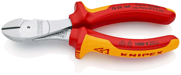Knipex Knipex VDE/1000V Insulated High Leverage Diagonal Cutter