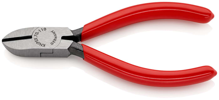 Alicates de corte lateral Knipex, capacidad de corte 3mm, long. total 110 mm,