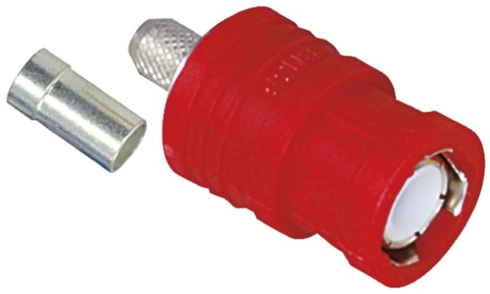Tajimi Electronics, Plug Cable Mount BNC Connector, 50Ω, Crimp Termination, Straight Body