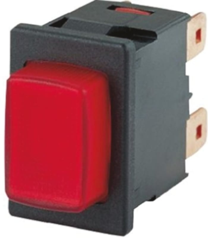 Marquardt Illuminated Push Button Switch, Panel, DPST, IP40