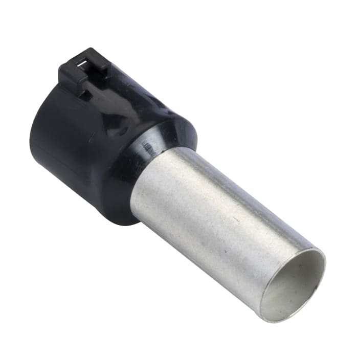 Schneider Electric, Linergy Insulated Bootlace Ferrule, 17.5 mm Pin Length, 6.35 mm Pin Diameter, White 6 AWG Wire Size