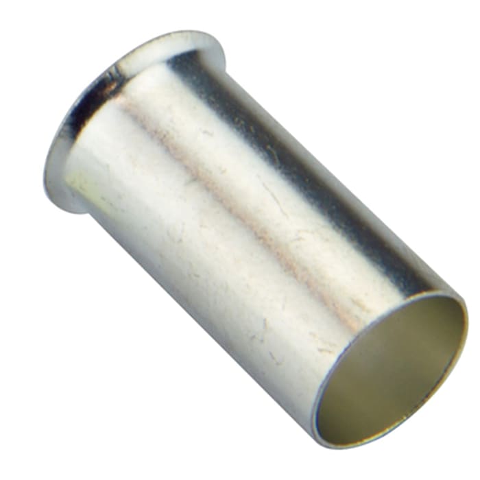 Schneider Electric, DZ5CE Crimp Bootlace Ferrule, 18mm Pin Length, 4.5mm Pin Diameter, 10mm² Wire Size