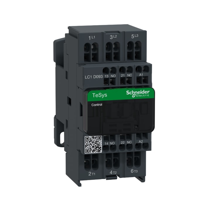 Schneider Electric TeSys D LC1D Contactor, 24 V ac Coil, 3-Pole, 9 A, 4 kW, 3NO, 690 V ac