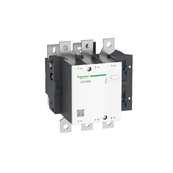 Schneider Electric LC1F Series Contactor, 3-Pole, 330 A, 200 kW, 3NO, 1 kV ac