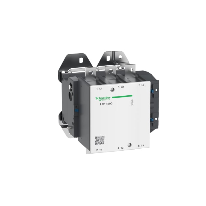 Schneider Electric LC1F Series Contactor, 3-Pole, 500 A, 250 kW, 3NO, 1 kV ac