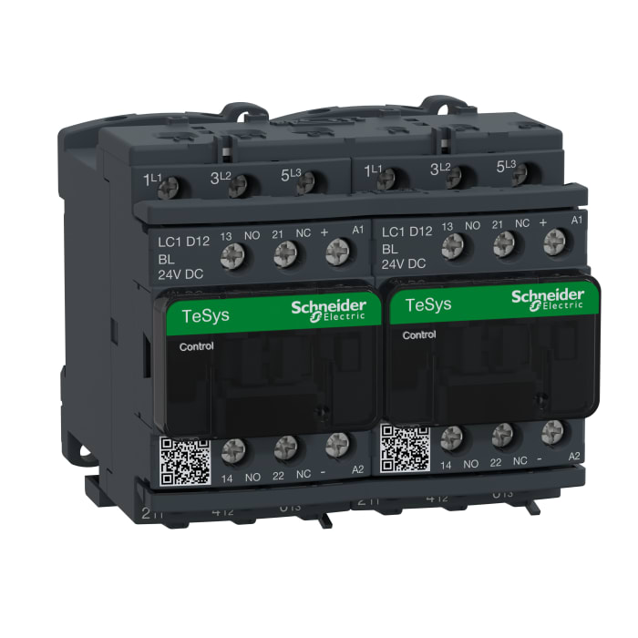 Schneider Electric TeSys D LC2D Contactor, 24 V dc Coil, 3-Pole, 12 A, 5.5 kW, 3NO, 690 V ac