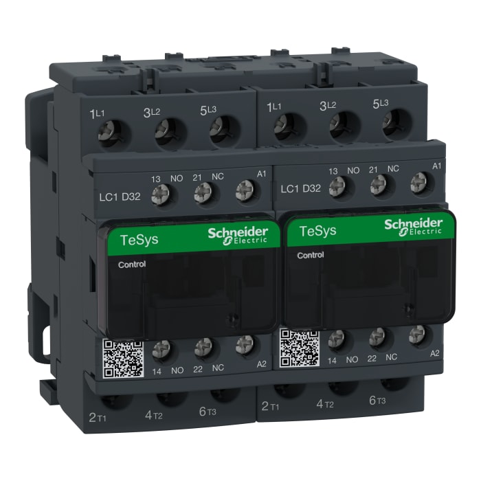 Contacteur Schneider Electric série LC2D, 3 pôles , 3NO, 32 A, 24 V c.a., 15 kW