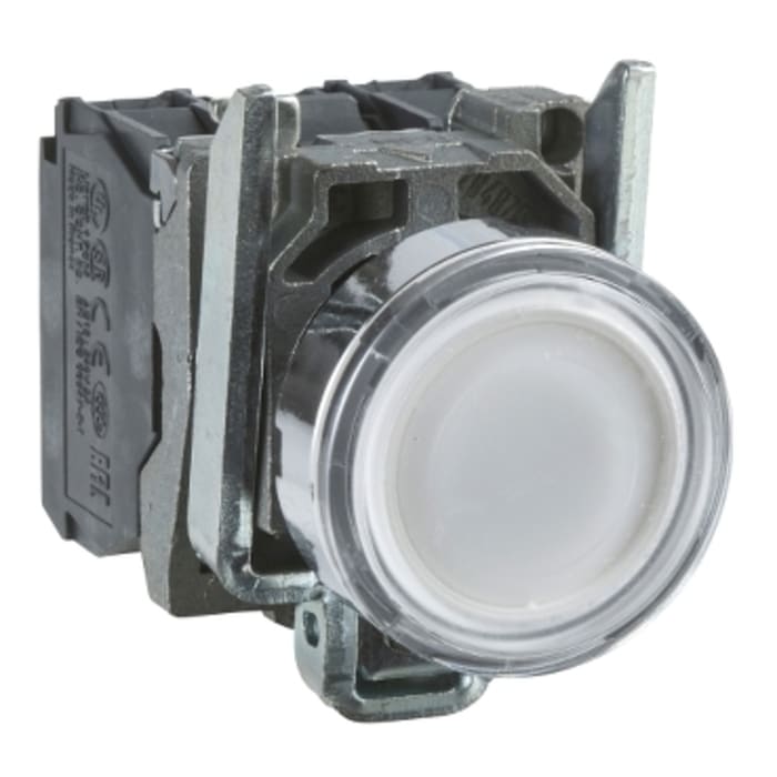 Bouton-poussoir série Harmony XB4 lumineux, SPDT, Montage panneau 120V