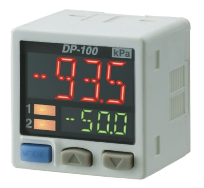 Panasonic Pressure Sensor, -0.1MPa Min, 1MPa Max, Relay Output, Gauge Reading