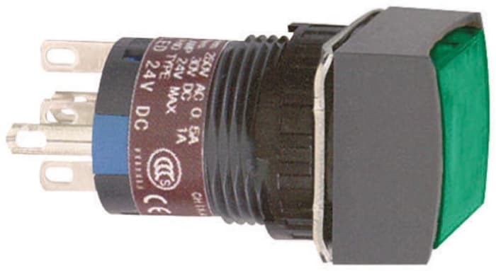 Schneider Electric Harmony XB6 Series Illuminated Push Button, Panel Mount, 16mm Cutout, SPDT, IP65