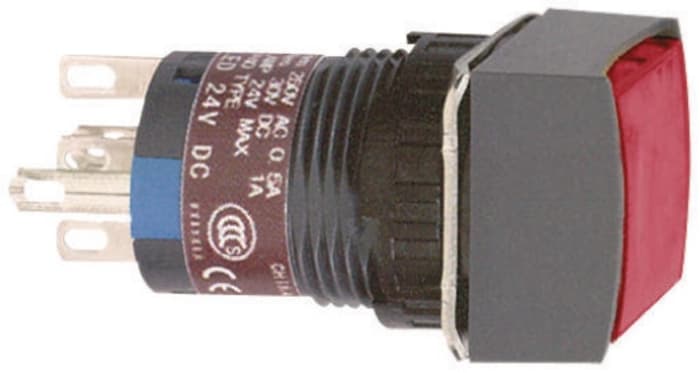 Schneider Electric Harmony XB6 Series Illuminated Push Button, Panel Mount, 16mm Cutout, SPDT, IP65