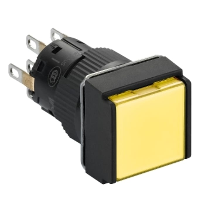 Bouton-poussoir série Harmony XB6 lumineux, DPDT, Montage panneau 12 → 24V