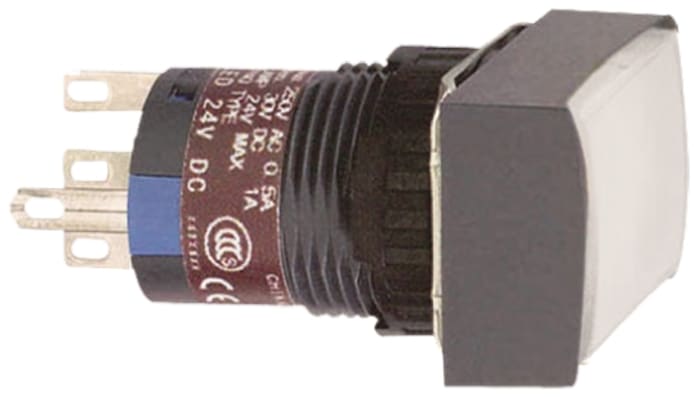 Schneider Electric XB6 Series Push Button, Panel Mount, 16mm Cutout, DPDT, IP65