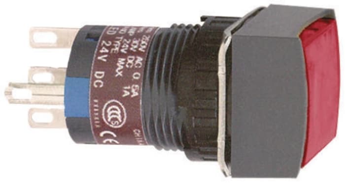 Schneider Electric Harmony XB6E Series Illuminated Push Button, Panel Mount, 16mm Cutout, SPDT, IP65