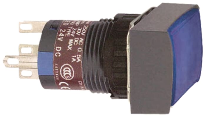 Bouton-poussoir série Harmony XB6E lumineux, SPDT, Montage panneau 12 → 24V