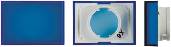 Omron Blue Rectangular Push Button Lens for Use with A16 Series LED/Incandescent Lamp Push Button Switch