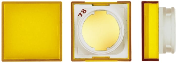 Omron Yellow Square Push Button Lens for Use with A16 Series LED/Incandescent Lamp Push Button Switch