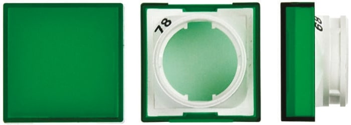 Omron Green Square Push Button Lens for Use with A16 Series LED/Incandescent Lamp Push Button Switch
