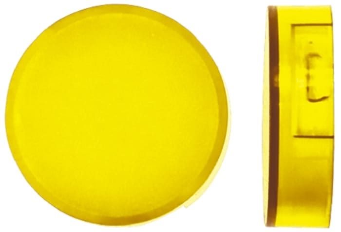 Omron Yellow Round Push Button Lens for Use with A16 Series LED/Incandescent Lamp Push Button Switch