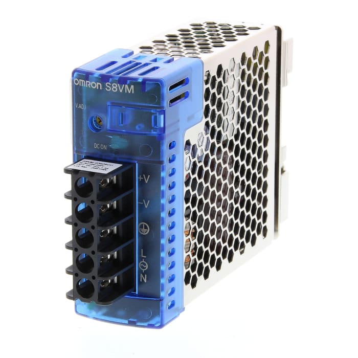 Omron S8VM Switch Mode DIN Rail Panel Mount Power Supply, 85 → 264V ac ac Input, 5V dc dc Output, 6A Output, 30W