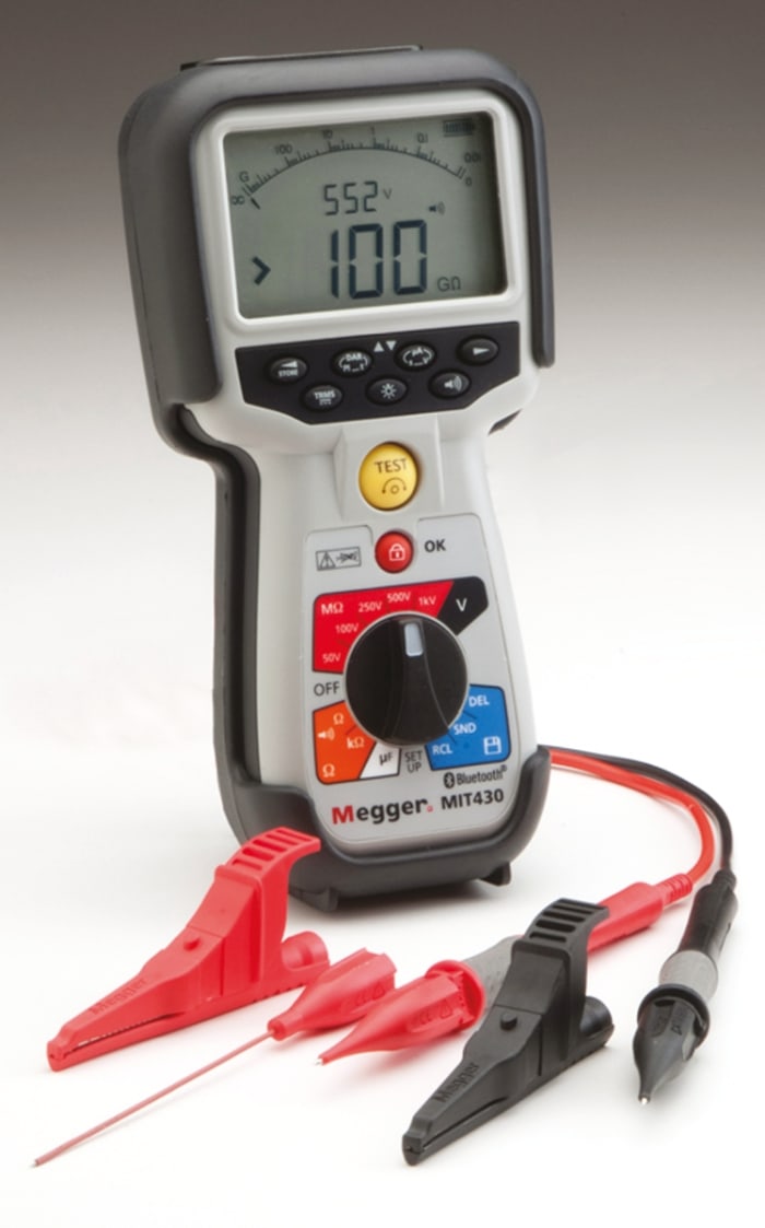 Testeur d'isolement et de continuité Megger MIT430, 50V, 1000V