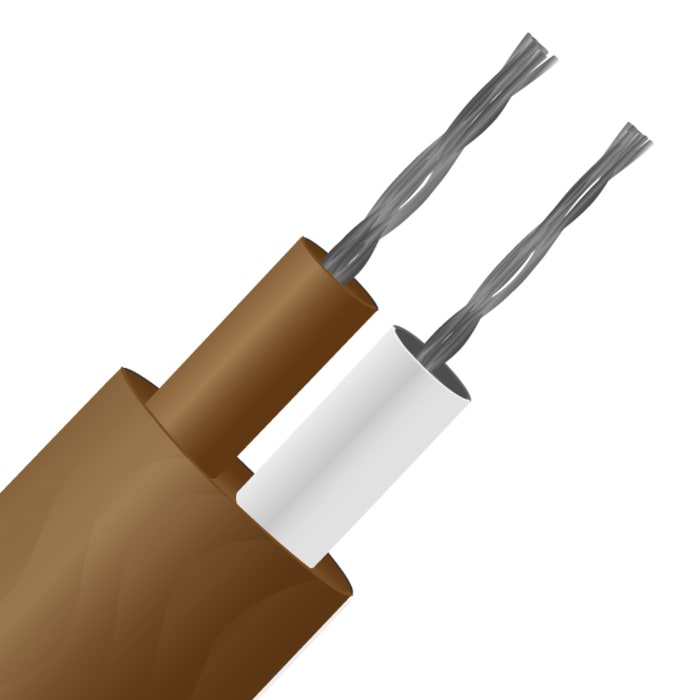 RS PRO Type T Thermocouple Cable/Wire, 50m, Unscreened, PFA Insulation, +260°C Max, 7/0.2mm