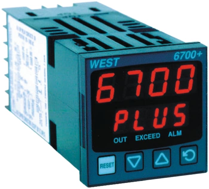 West Instruments On/Off Temperature Controller, 48 x 48mm, RTD, Thermocouple Input, 100 → 240 V ac Supply