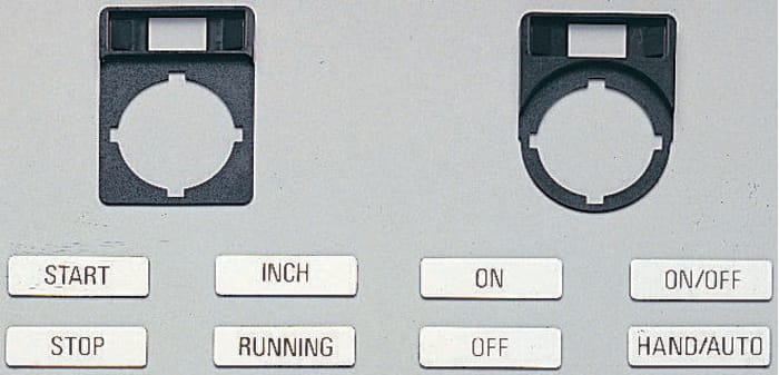 RS PRO Legend Plate for Use with RMQ Titan Series
