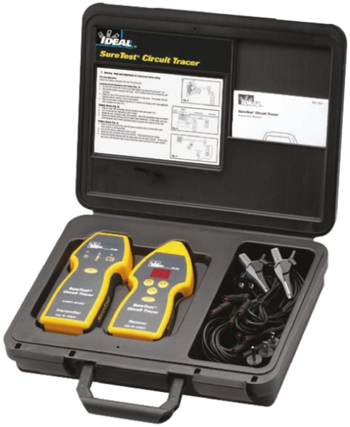 Ideal 61-954 Cable Tracer Kit, Cable Detection Depth 4.5m CAT III 1000 V, Maximum Safe Working Voltage 600V