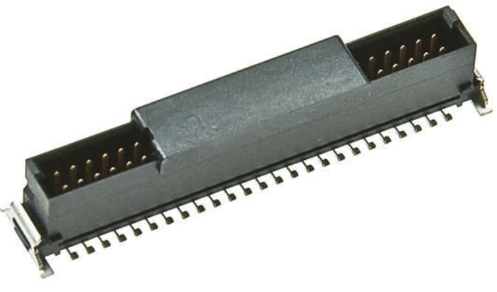 ERNI SMC Series Straight Surface Mount PCB Header, 68 Contact(s), 1.27mm Pitch, 2 Row(s), Shrouded