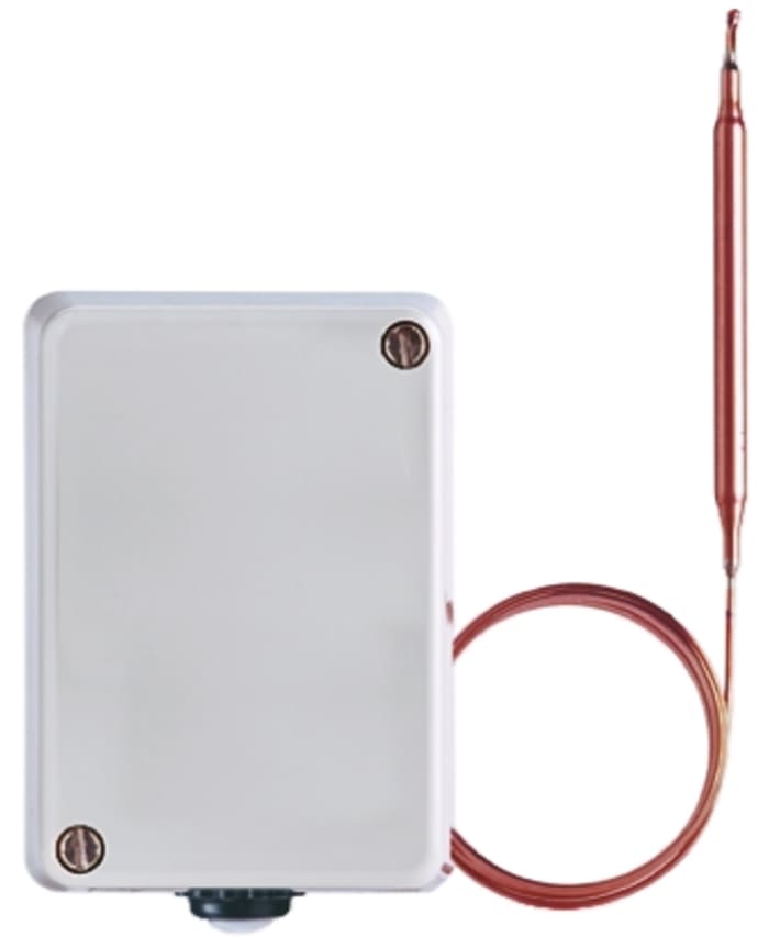 Jumo Capillary Thermostat, +150°C Max, NO/NC, Manual Reset, Surface Mount