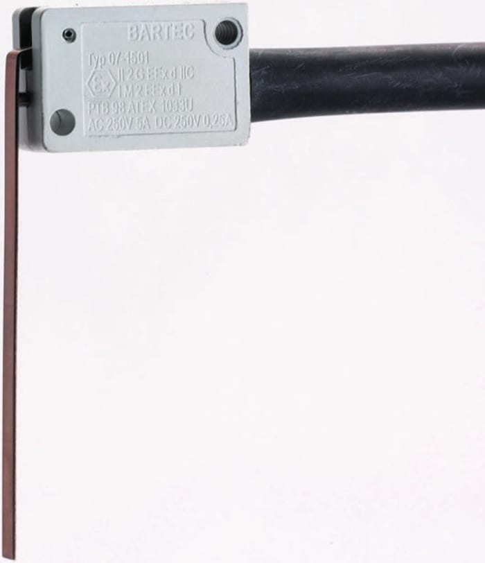Bartec Plunger Limit Switch, NO/NC, IP54, Duroplast Housing, 250V ac Max, 5A Max